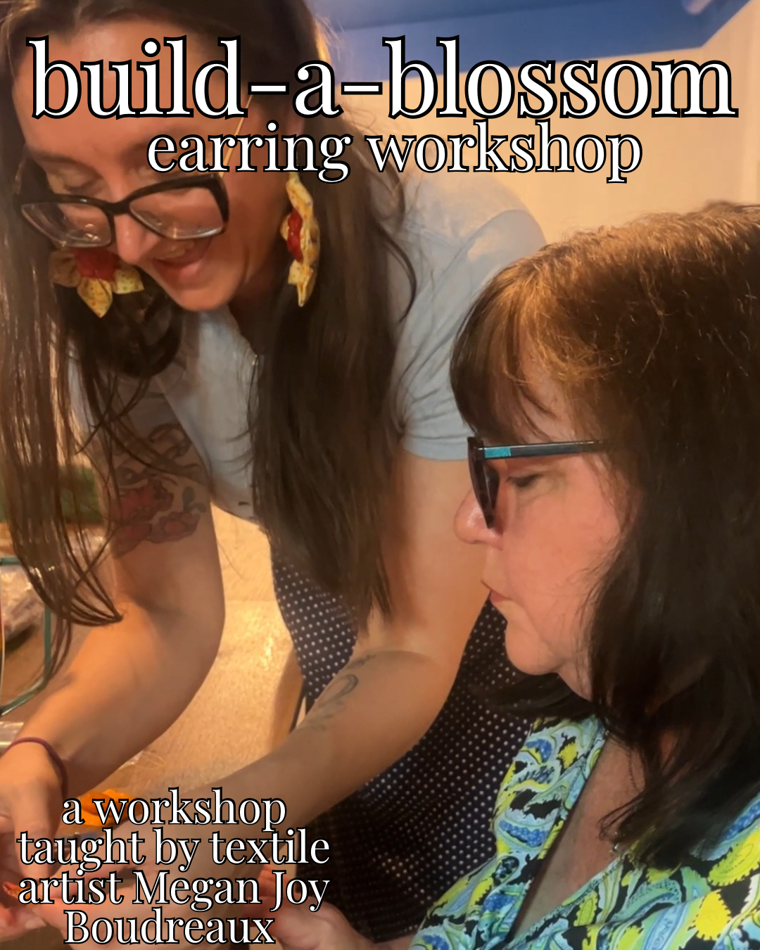 Blossom earring Workshop admission